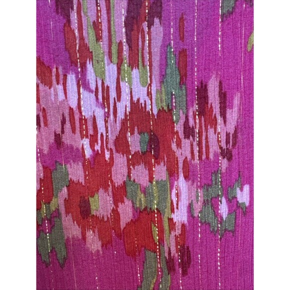 NWOT Sezane Jasmine Size 2 34 Blouse Helena Fuchsia Pink Floral Top New - Picture 8 of 12